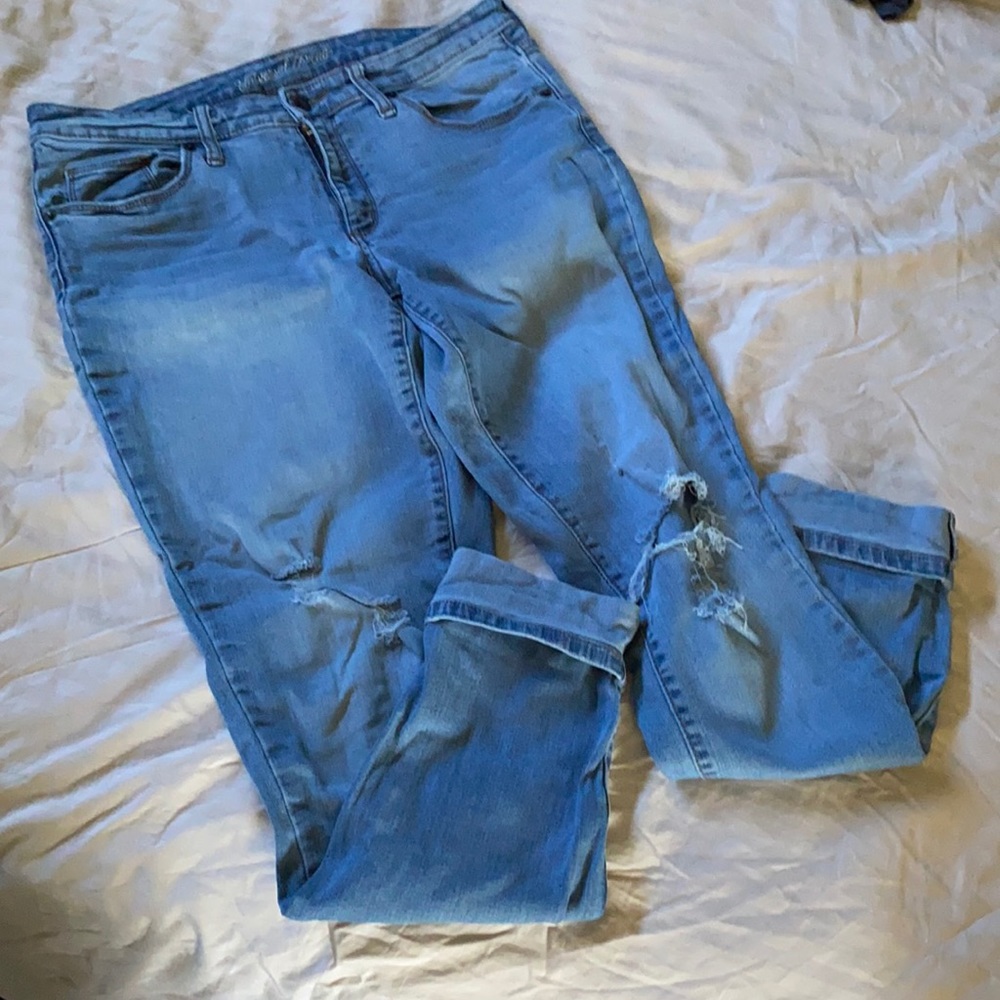 Old Navy Mid Rise Skinny Cuff Jeans